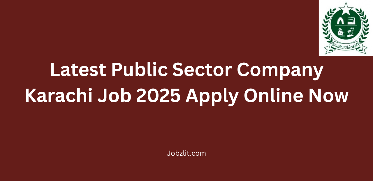 Latest Public Sector Company Karachi Job 2025 Apply Online Now