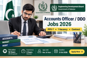 Accounts Officer DDO Jobs 2026