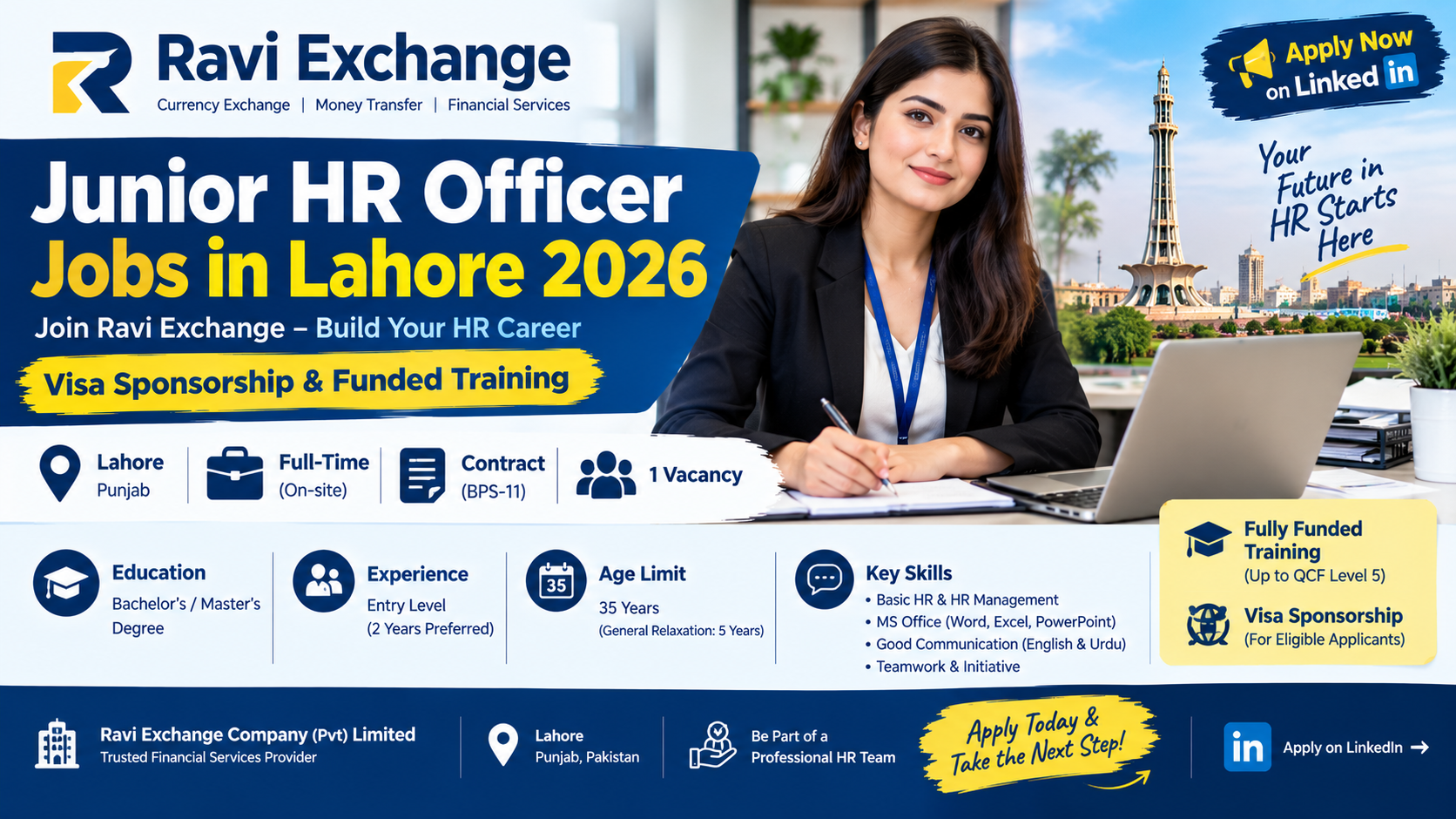 Junior HR Officer Jobs in Lahore 2026