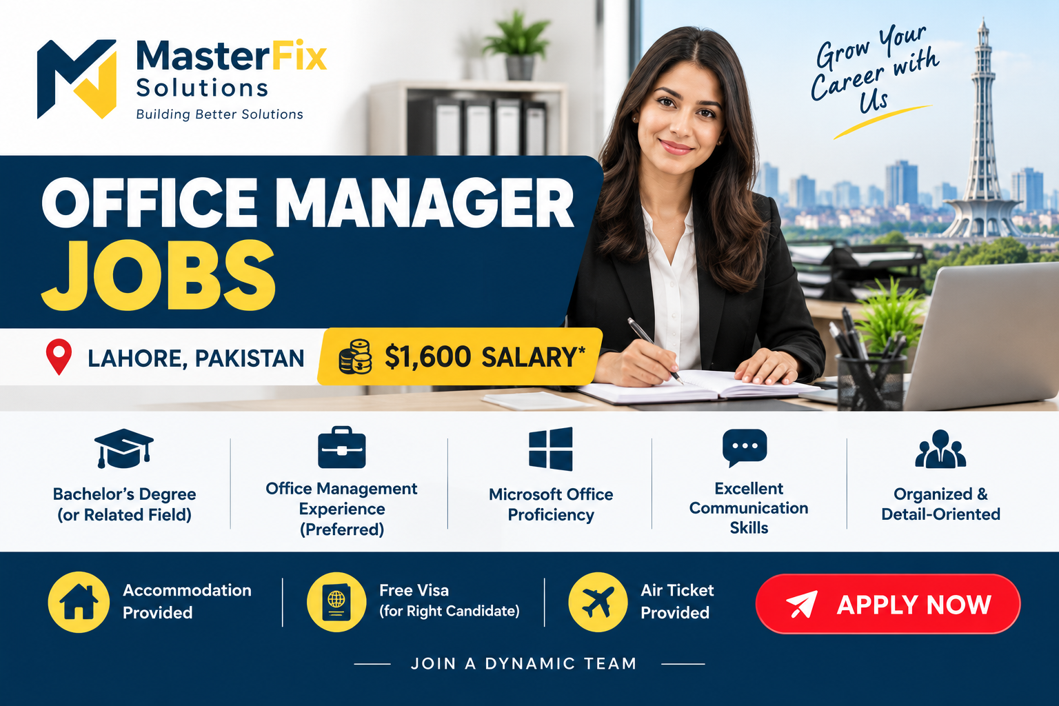 Office Manager Jobs in Lahore 2026